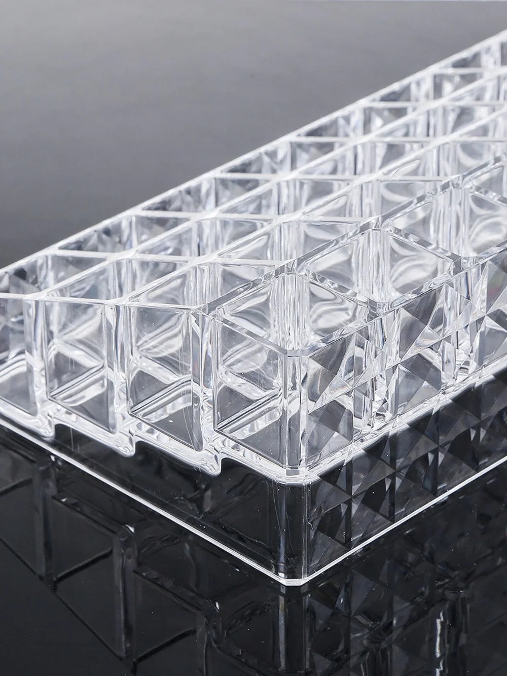 PRE-OWNED - Clear Acrylic Lipstick Holder - Makeup Organizer - 36 Spaces